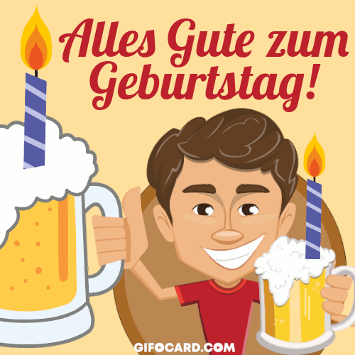 Alles Gute zum Geburtstag gif. Happy Birthday in German