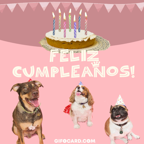 Feliz cumpleaños gif. Happy Birthday in Spanish