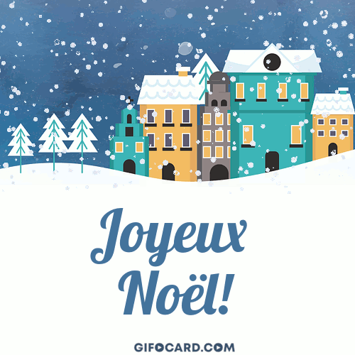 Gif animated Christmas card