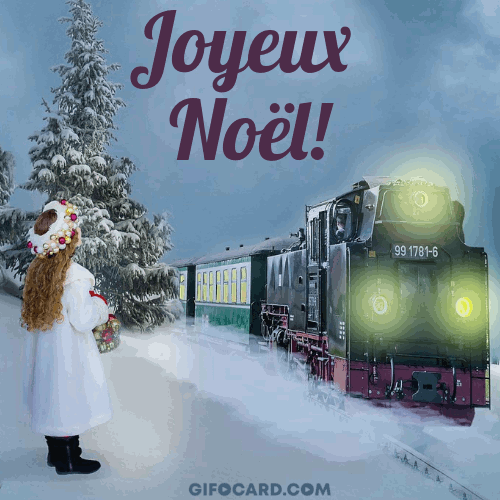 Gif animated Christmas card